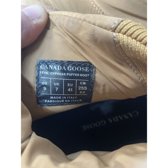 Canada Goose White Label Cypress Puffer Boots New W/ Box Sandal Wood White Sz 9 - Picture 15 of 16